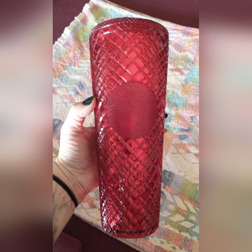 Starbucks Red Holiday Christmas Crystal Design Sparkling Tumbler